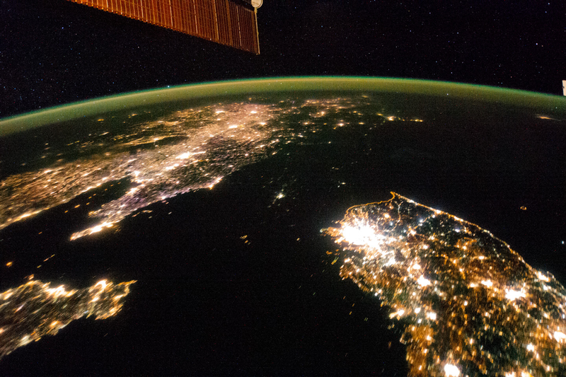 Illustration for article titled What do these nighttime satellite photos reveal about civilization?